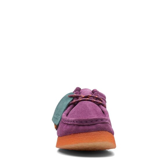 Clarks Womens Wallabee Purple Shoes (NWT) - Picture 3 of 6